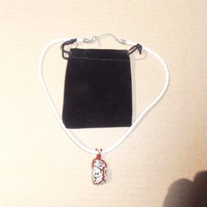 dalmation wire raped stone neclace